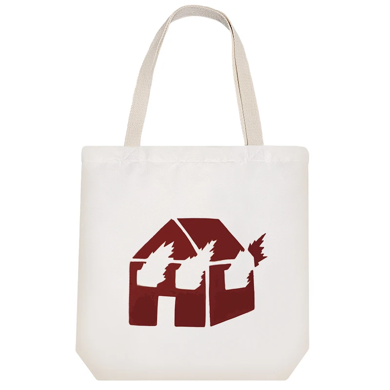 ساک خرید خندالو مدل خانه آتش‌گرفته کد 9867