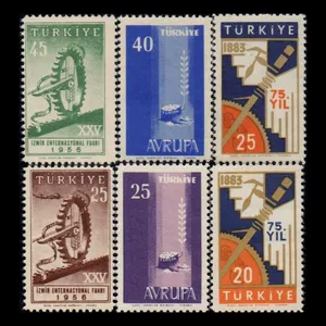 تمبر یادگاری مدل خارجی مجموعه 6 عددی 