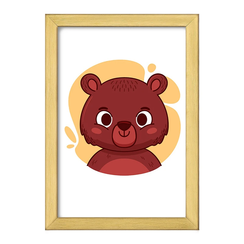 تابلو خندالو طرح خرس حیوانات بامزه کد 37146