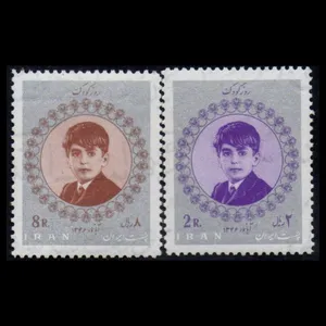 تمبر یادگاری طرح روز کودک مدل 1346 مجموعه 2 عددی