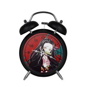 ساعت رومیزی طرح شیطان کش نزوکو Demon Slayer کد 8545