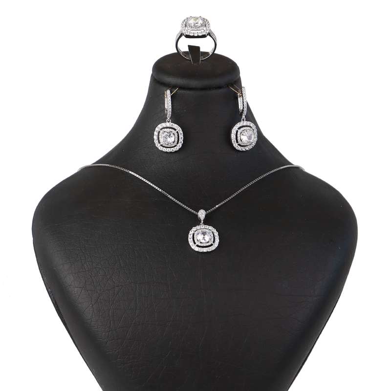 نیم ست نقره زنانه جی تی ای مدل جی نایس 32