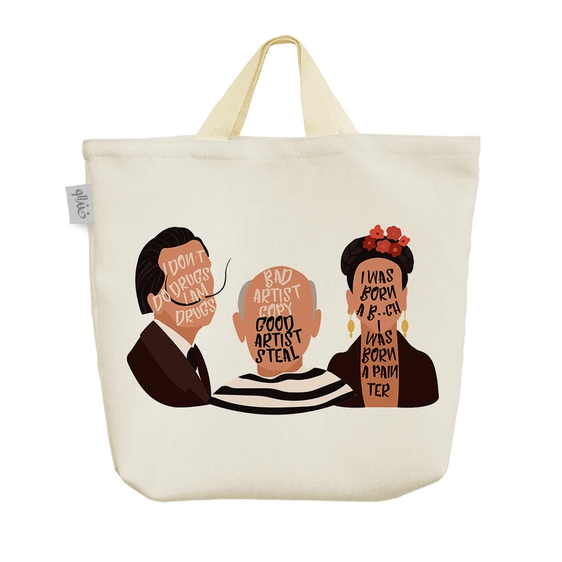 ساک خرید خندالو مدل هنرمندان بزرگ کد 1971