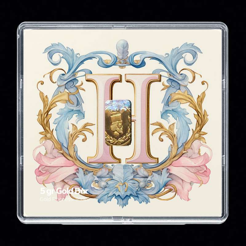 شمش طلا 24 عیار مدوپد مدل حرف H کد SH-10625 شمش طلا 24 عیار مدوپد مدل حرف H کد SH-10625