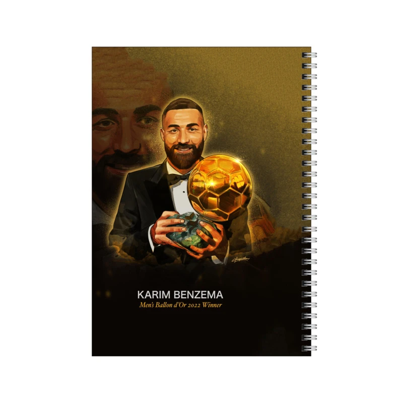 دفتر مشق 50 برگ بامبیلیپ طرح کریم بنزما کد 4750746