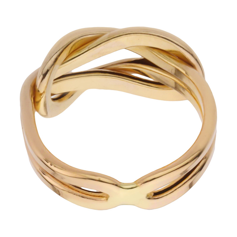 انگشتر طلا 18 عیار زنانه با طرح امگا مایا ماهک مدل MR1174  سایز 58