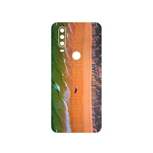 MAHOOT Beach and Green Sea Cover Sticker for Motorola One Action