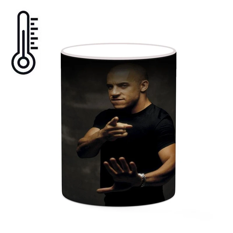 ماگ حرارتی کاکتی طرح وین دیزل Vin Diesel مدل mgh27353