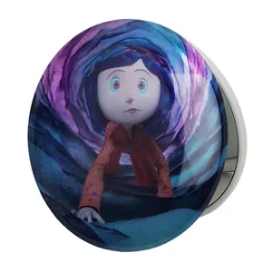 آینه جیبی خندالو طرح کورالاین Coraline مدل تاشو کد 20768 