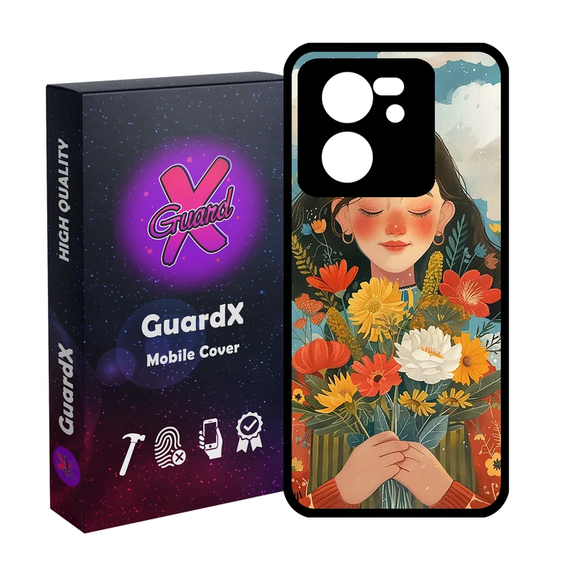 کاور گارد ایکس طرح دختر مدل Glass10776 مناسب برای گوشی موبایل شیائومی 13T/13T Pro/Redmi K60 Ultra