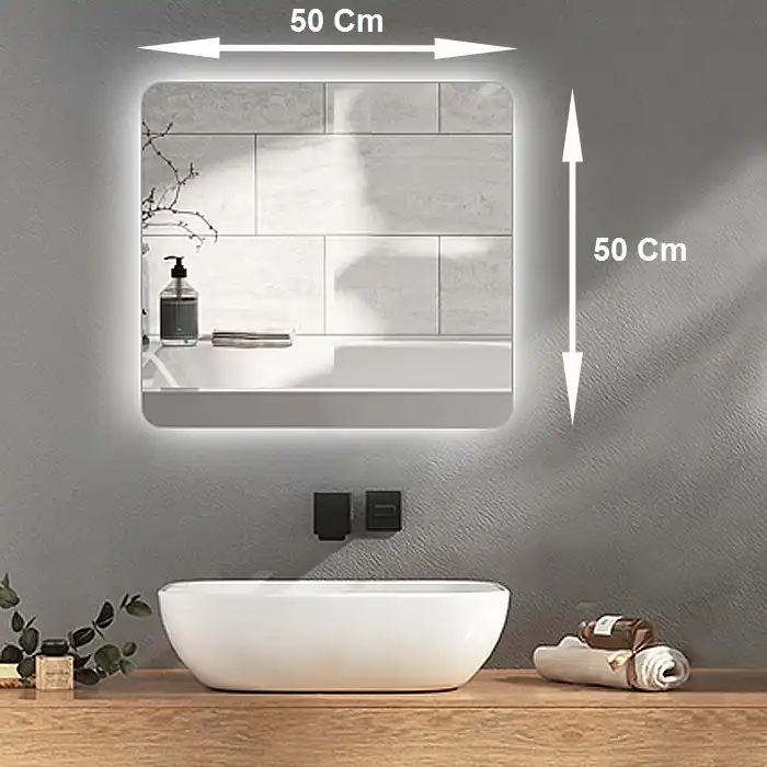 آینه سرویس بهداشتی آزالیا مدل بک لایت کد MB5050