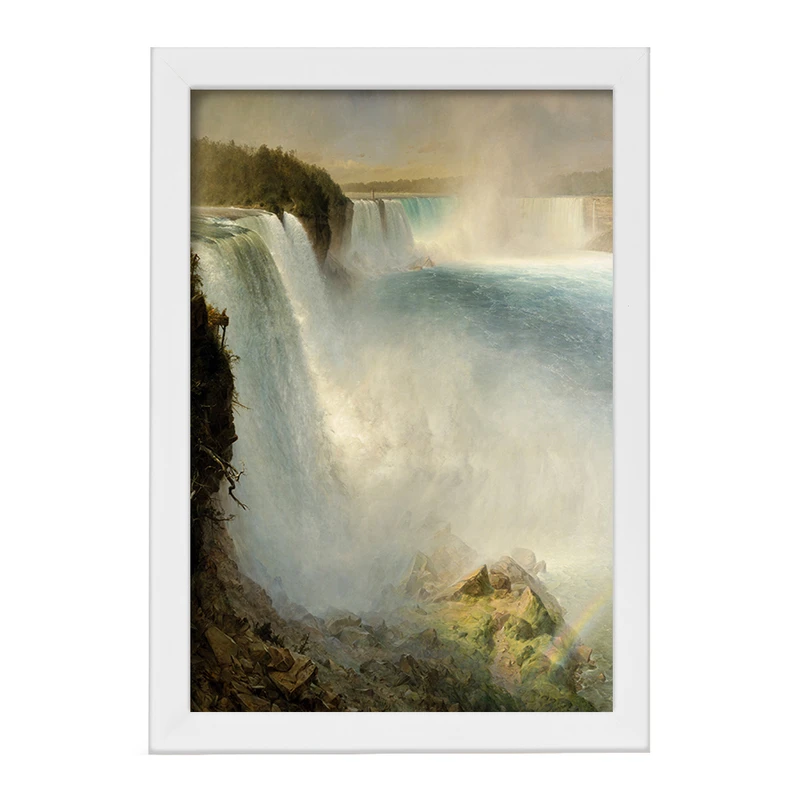 تابلو خندالو مدل نقاشی آبشار نیاگارا اثر فردریک ادوین چرچ کد F12369