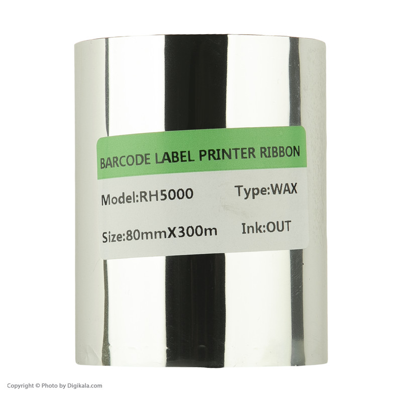 ریبون پرینتر لیبل زن مدل WAX 80mm x 300m