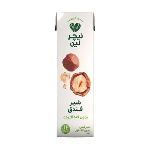 شیر فندق بدون قند افزوده نیچرلین - 1 لیتر