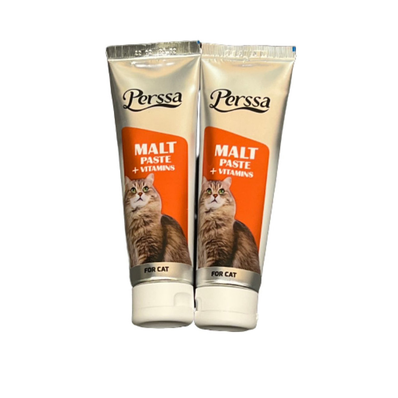 خمیر مالت گربه پرسا مدل MALT PASTE VITAMINS وزن 100 گرم بسته 2 عددی