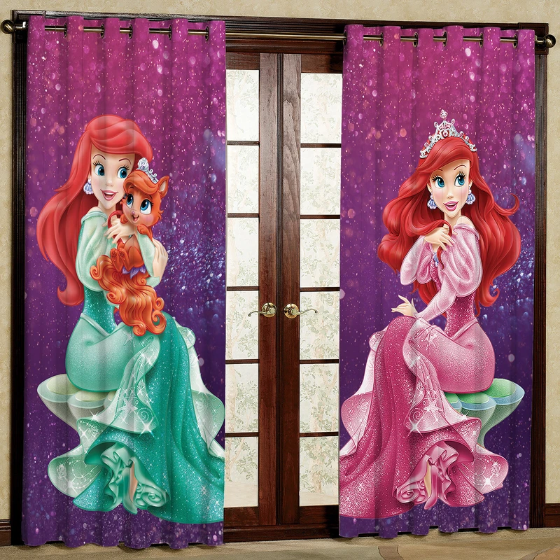 پرده مدل کارتونی مخمل پانچی کد 1155L سایز 140x280 سانتی متر