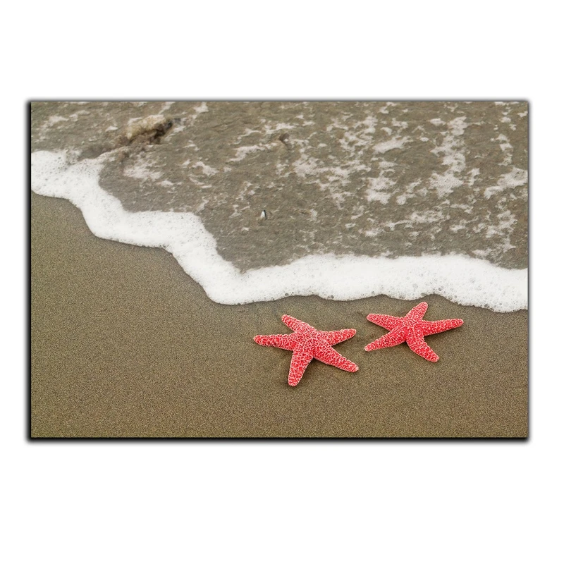تابلو شاسی بکلیت طرح ساحل دریا و ستاره دریایی مدل SH-S1198