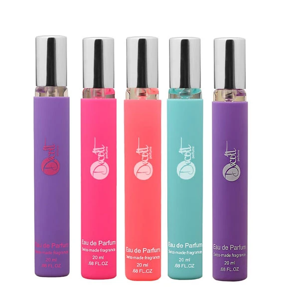 عطر جیبی زنانه دکلت مدل PRINCESS  حجم 20 میلی لیتر مجموعه 5 عددی