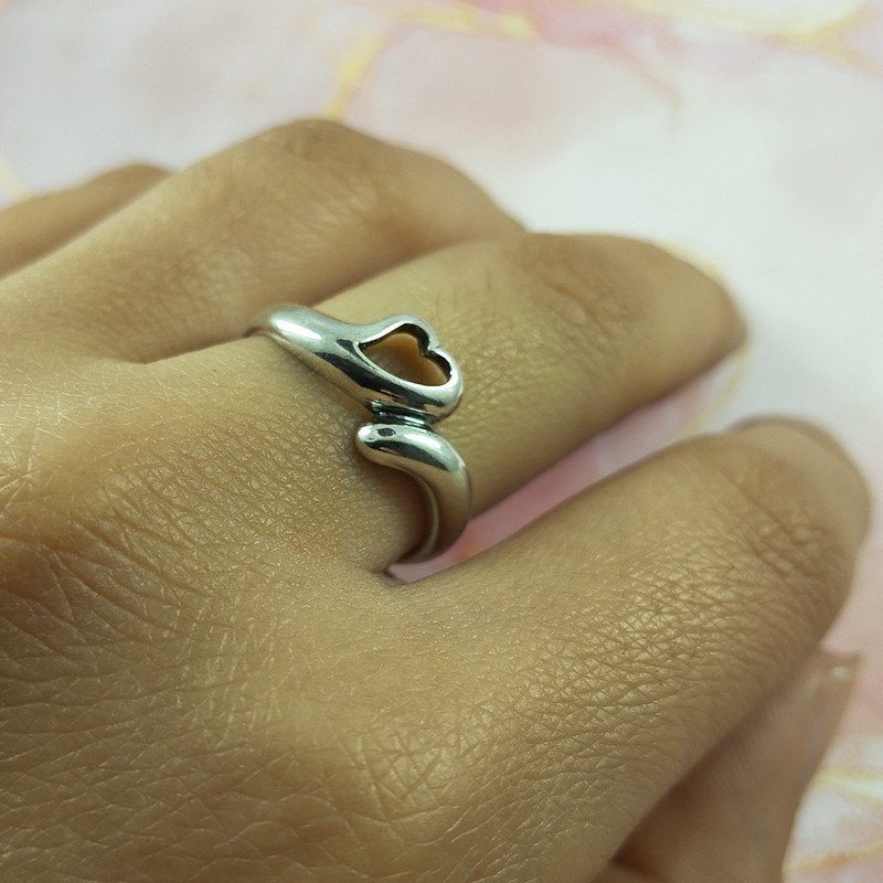 انگشتر نقره زنانه سلین کالا مدل قلب کد 184