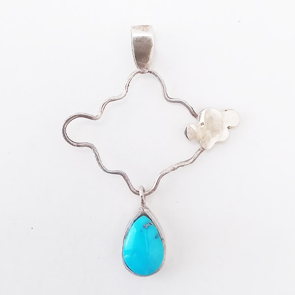 آویز گردنبند نقره زنانه کد 173at