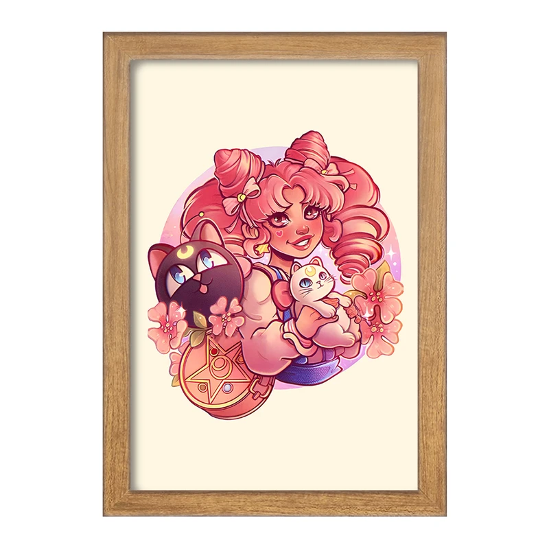 تابلو خندالو مدل چیبیوسا انیمه سیلور مون (Sailor Moon) کد F6884