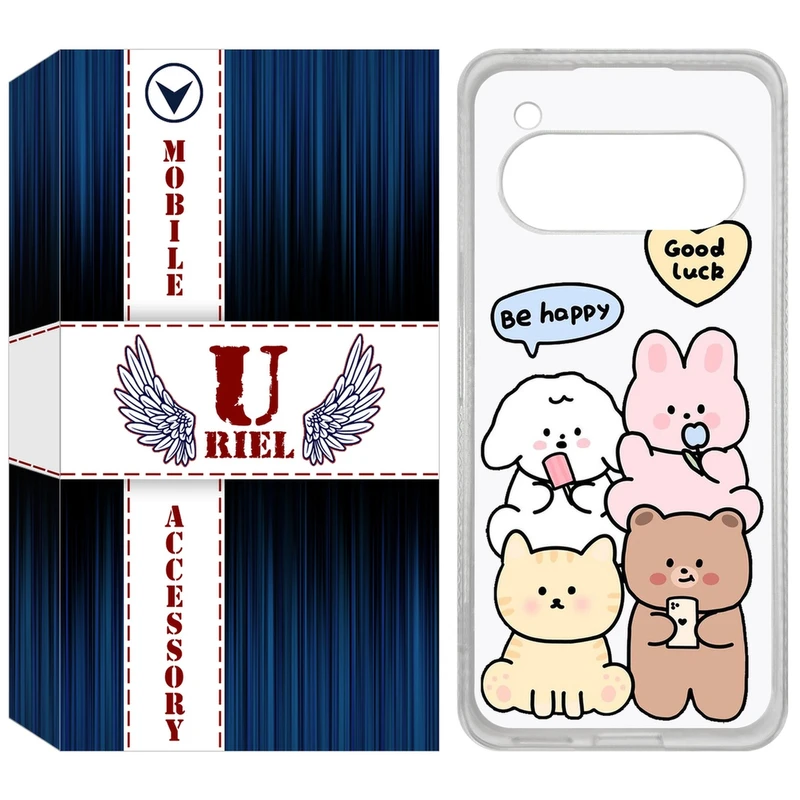 کاور یوریل مدل Clear کد 14 طرح خوشحال مناسب برای گوشی موبایل داریا Bond 2 lite / Bond II lite