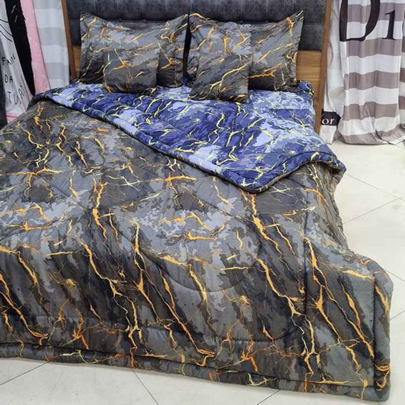 سرویس روتختی مدل نخ کتان 2 نفره 6 تکه