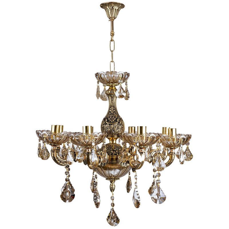  لوستر هشت شعله چشمه نور کد C3369/8-BO