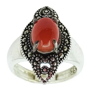 انگشتر نقره زنانه سلین کالا مدل عقیق یمن ce-As264