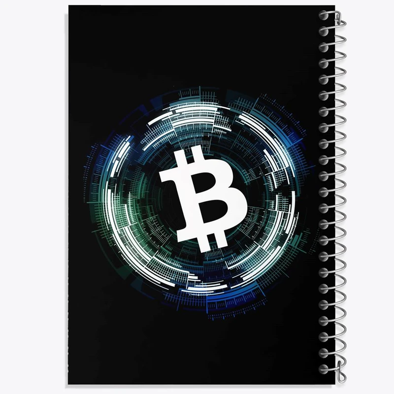 دفتر نت موسیقی 50 برگ خندالو مدل ارز دیجیتال بیت کوین کد 10872