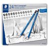 مداد استدلر مدل staedtler lumograph 24 L بسته 24 عددی