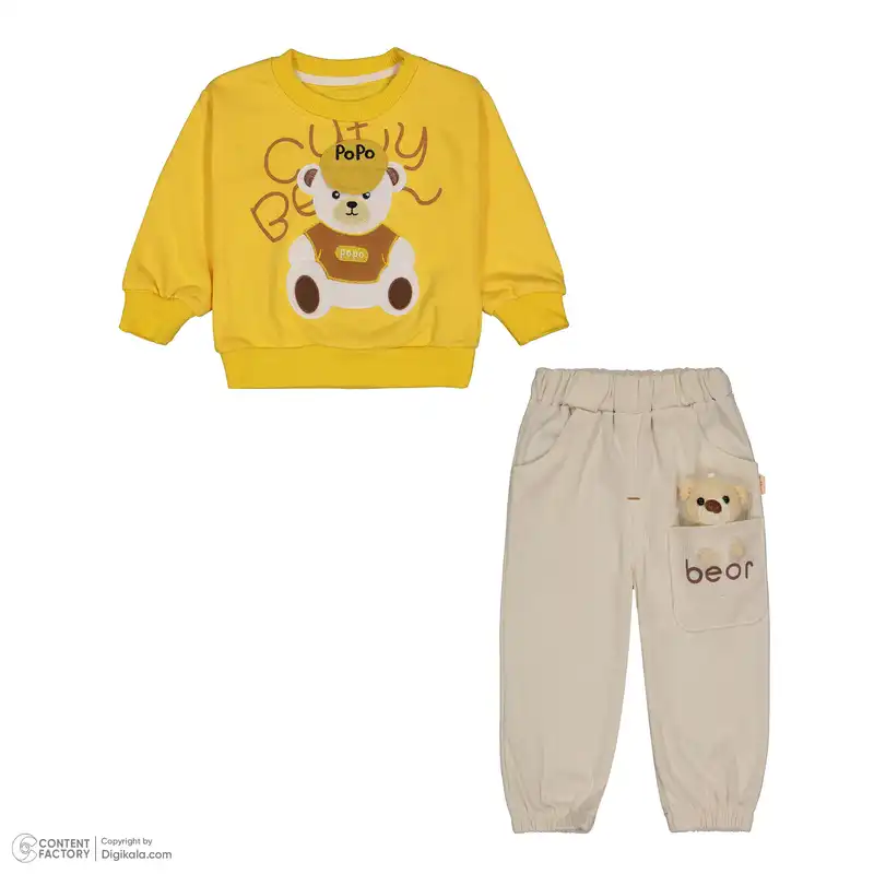 ست سویشرت و شلوار پسرانه سون پون مدل 13911402