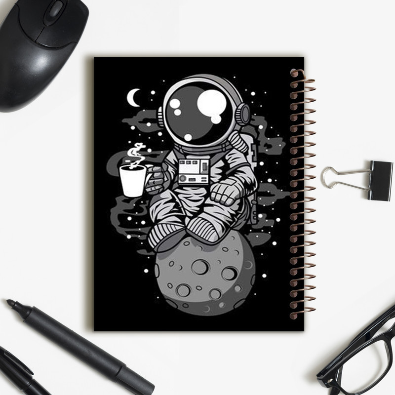 دفتر مشق 80 برگ طرح فضانورد کد J46