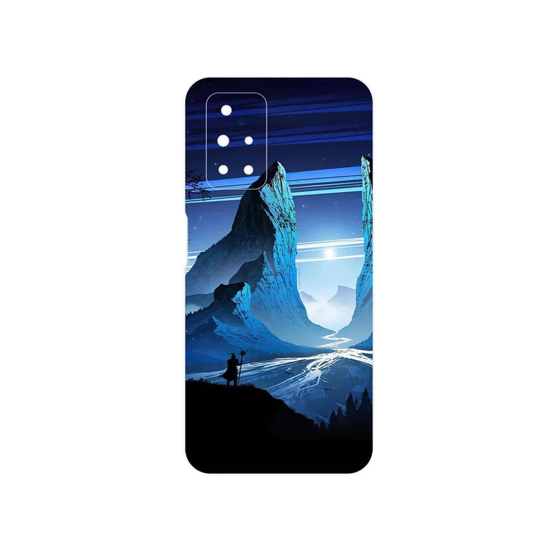 برچسب پوششی ماهوت مدل Blue Mountains Digital Art مناسب برای گوشی موبایل شیائومی Redmi 10