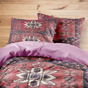 سرویس روتختی مدوپد طرح فرش بختیار دوترنج مدل C-bakhtiary08 یک نفره 4 تکه