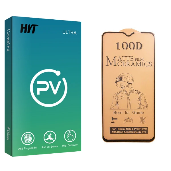 محافظ صفحه نمایش سرامیکی اچ وی تی مدل PV glass مناسب برای گوشی موبایل شیائومی Redmi Note 8 Pro