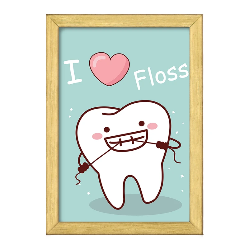 تابلو خندالو طرح دندان و دندان پزشکی کودکانه کد 36689