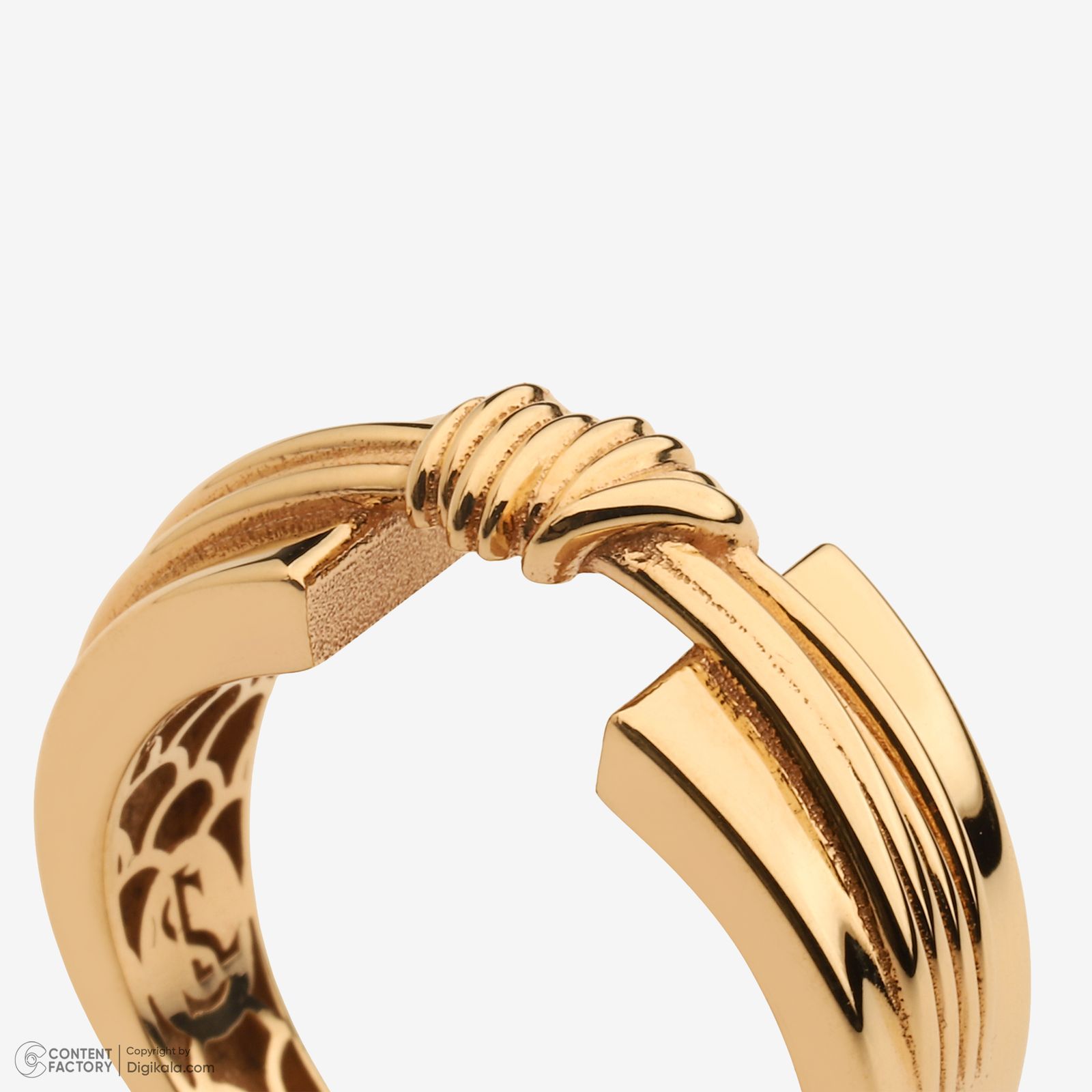 انگشتر طلا 18 عیار زنانه گلدم مدل R347010 سایز 56 -  - 2