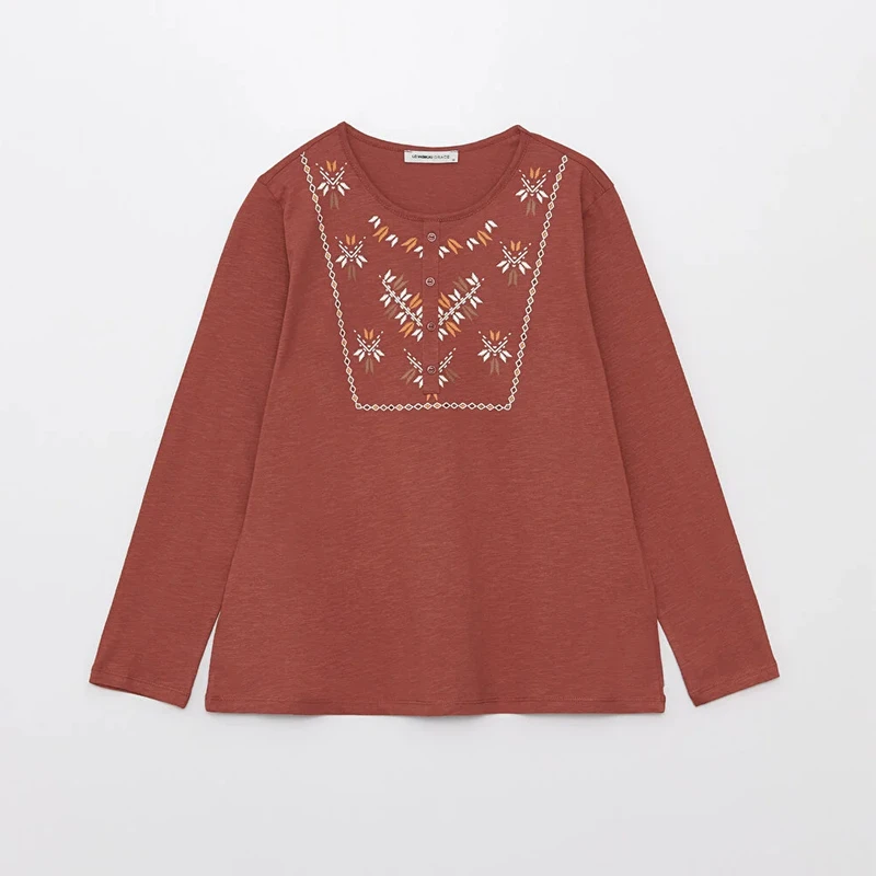 بلوز آستین بلند زنانه ال سی وایکیکی مدل S3ES16Z8