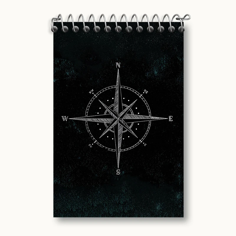 دفتر یادداشت 50 برگ خندالو مدل قطب نما کد F1069