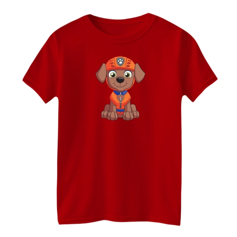 تی شرت آستین کوتاه بچگانه مدل سگ نگهبان کد02