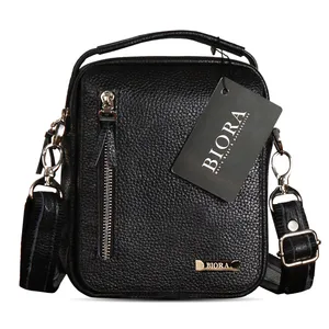 کیف دوشی مردانه بیورا مدل چرم طبیعی کد dbb63