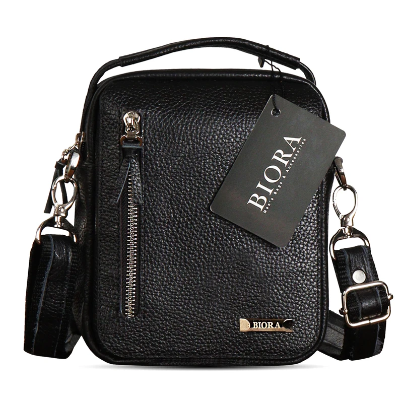 کیف دوشی مردانه بیورا مدل چرم طبیعی کد dbb63