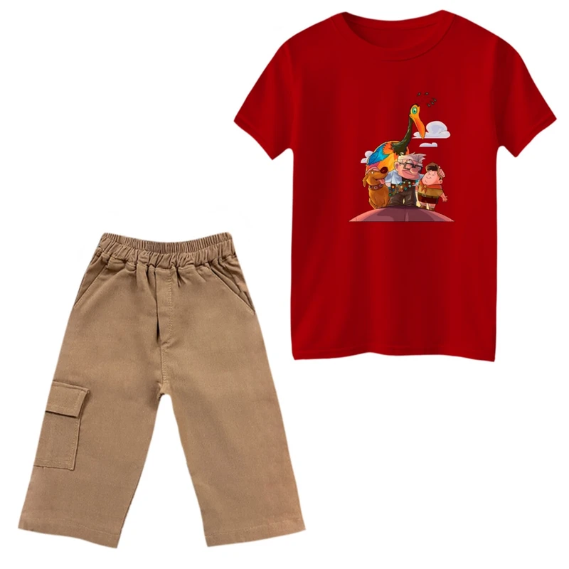 ست تی‌شرت و شلوارک پسرانه مدل آپ کد 2