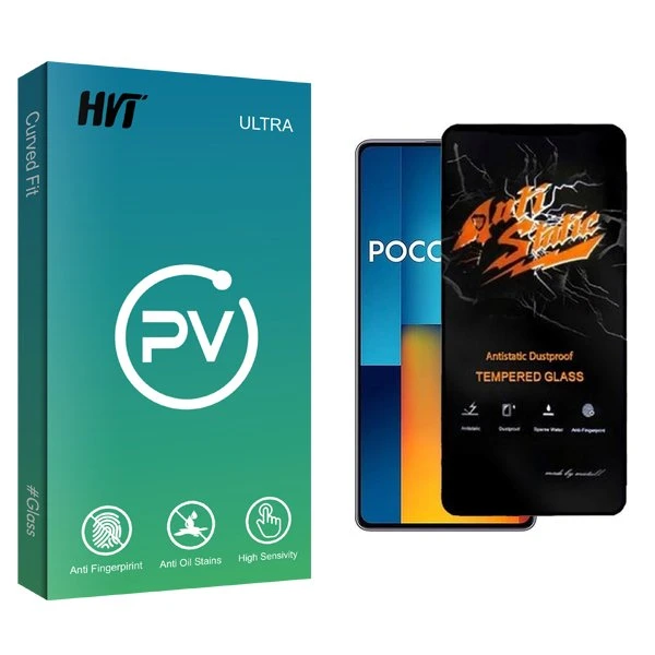 محافظ صفحه نمایش اچ وی تی مدل PV Antistatic مناسب برای گوشی موبایل شیائومی Poco M6 Pro 5G