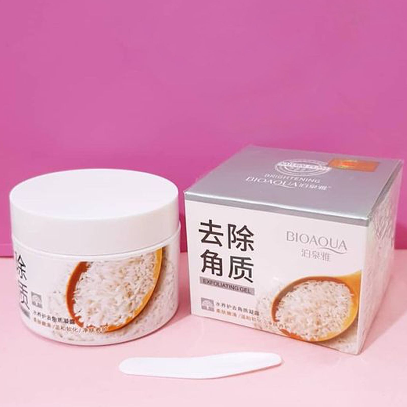 ماسک و اسکراب صورت بایو آکوا مدل Exfoliating rice حجم 140 میلی لیتر -  - 2