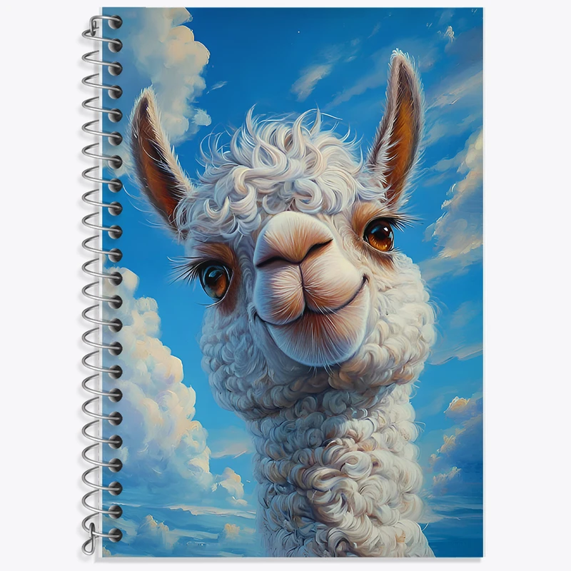 دفتر نت موسیقی 50 برگ خندالو طرح لاما بامزه کد F6510