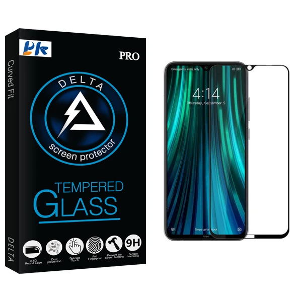 محافظ صفحه نمایش پی کی مدل Delta Glass مناسب برای گوشی موبایل شیائومی Redmi Note 8 Pro