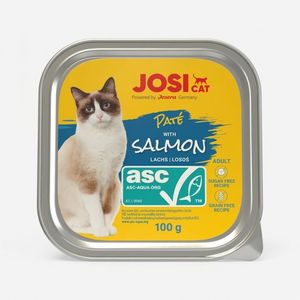 غذای کاسه ای گربه بالغ جوسرا مدل Josicat Pate Salmon با طعم ماهی سالمون وزن 100 گرم