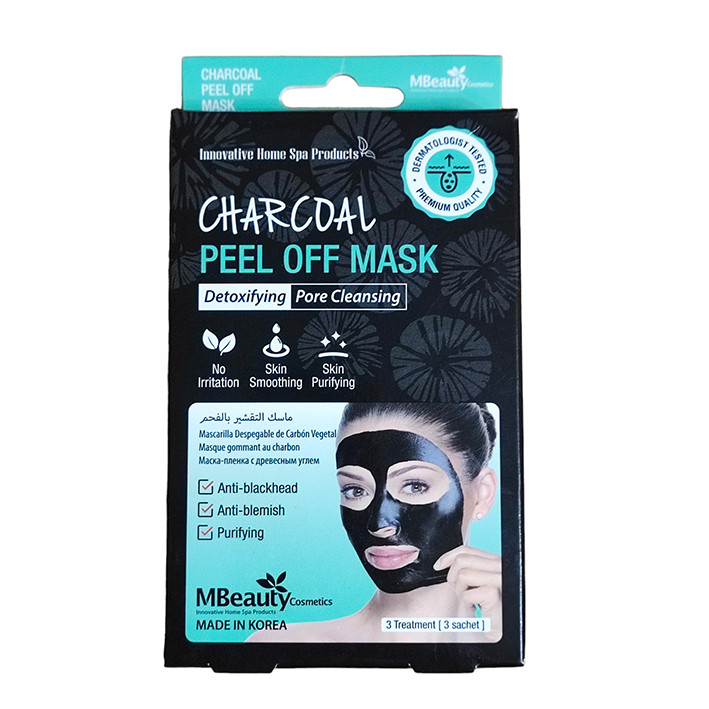 ماسک صورت ام بیوتی مدل CHARCOAL وزن 7 گرم بسته 3 عددی